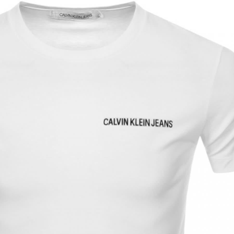 Alternative Image for ProductCalvin Klein Jeans Institutional T Shirt White3